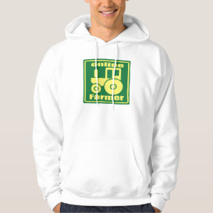 on-line bonde för grön traktor sweatshirt med luva