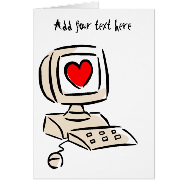 On-line kärlek hälsningskort (Framsidan)