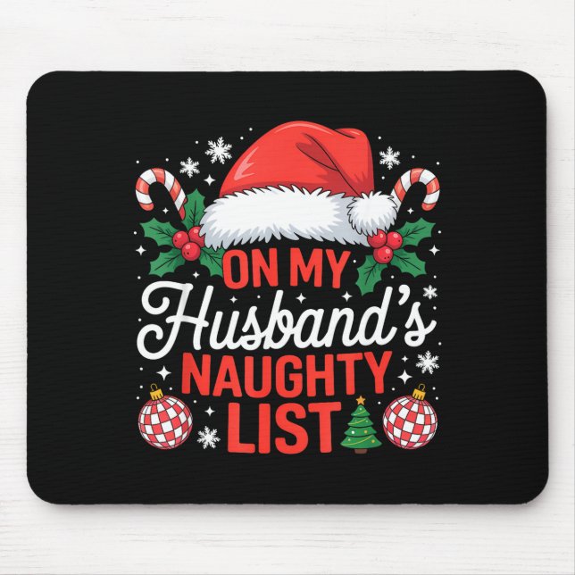 On My Husbands Naughty List Christmas  Musmatta (Framsidan)