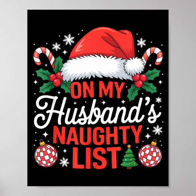 On My Husbands Naughty List Christmas  Poster (Framsidan)