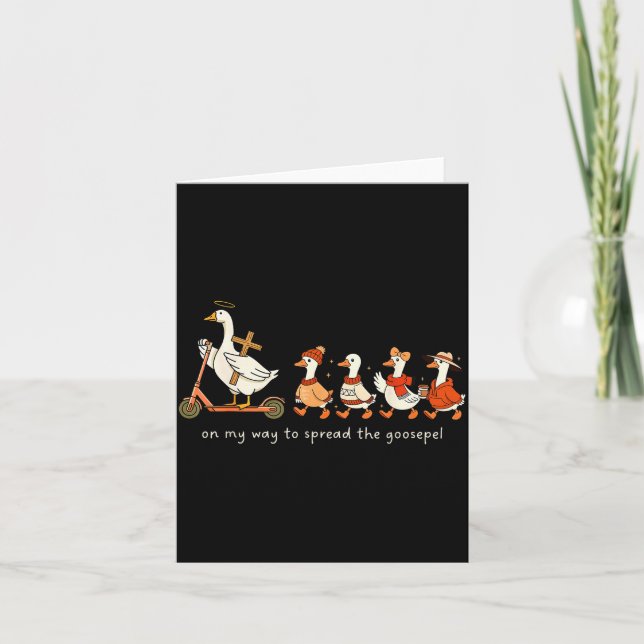 On My Way To Spread The Goosepel  Kort (Framsida)