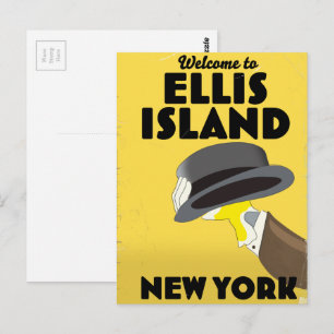 ön New York Ellis Vykort