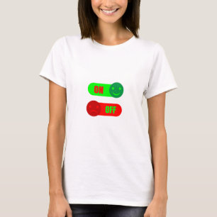 On Off Humör Emoji Kvinnors T-Shirt