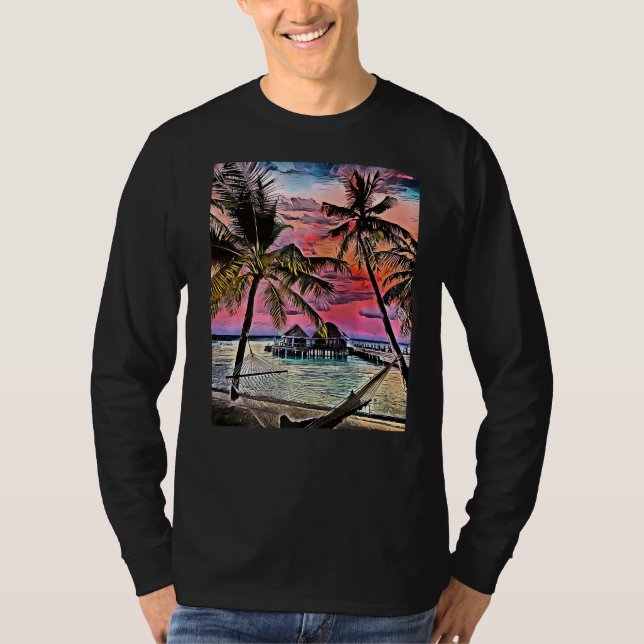 ön Paradise Maldives 1 T Shirt (Framsida)