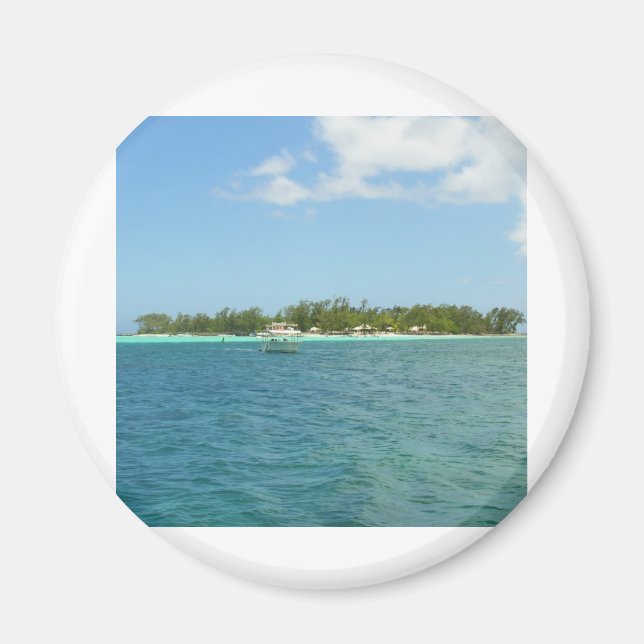 ön Paradise Mauritius Magnet (Framsidan)