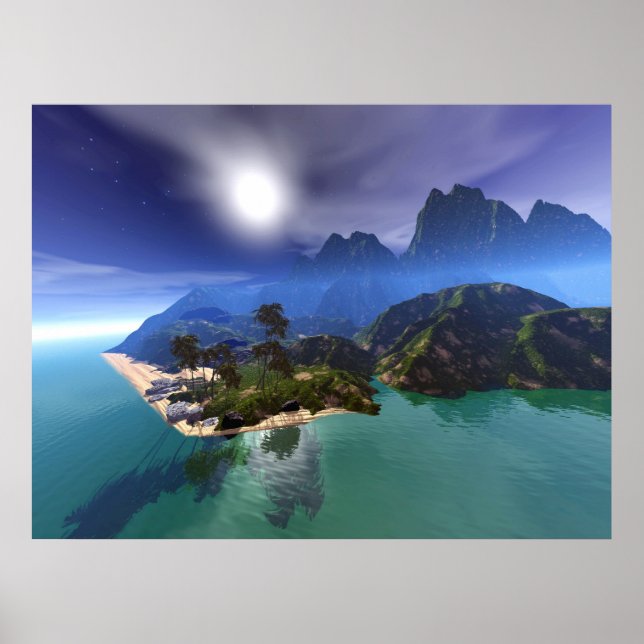 ön Paradise Poster (Framsidan)