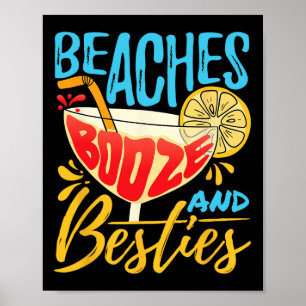 Ön Party Beach Bachelorette - stränderna Sprit An Poster
