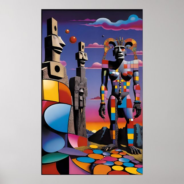 ön Påsk Bunnyman - Ken Gage Art Poster (Framsidan)