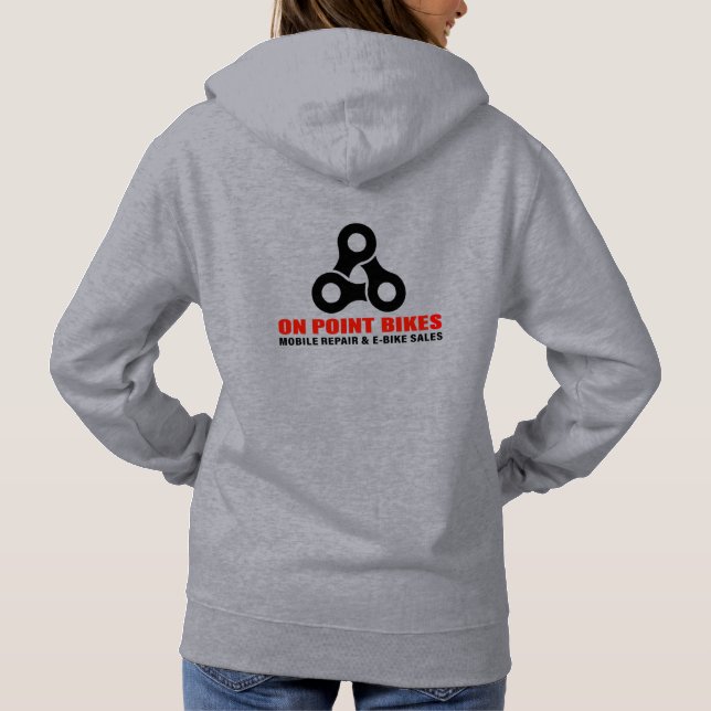 On Point Bikes Anpassningsbar Hoodie T Shirt (Baksida)