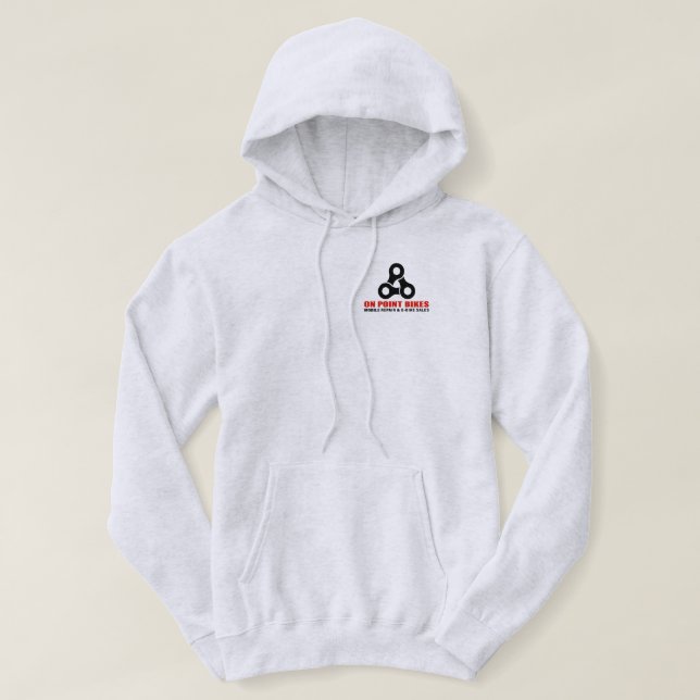 On Point Bikes Herr Tröja med eget tryck Hoodie (Design framsida)