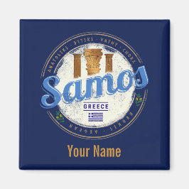 Ön Samos i Grekland, återresa till vintage Magnet