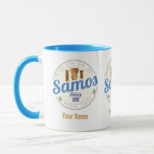 Ön Samos i Grekland, återresa till vintage Mugg