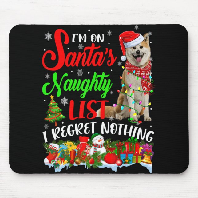 On Santas Naughty List Xmas Shiba Inu  Musmatta (Framsidan)