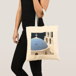 ön Santorini Greece Tote Bag Tygkasse