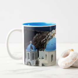 ön Santorini Grekland Mugg