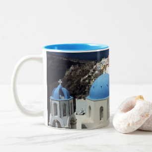 ön Santorini Grekland Mugg
