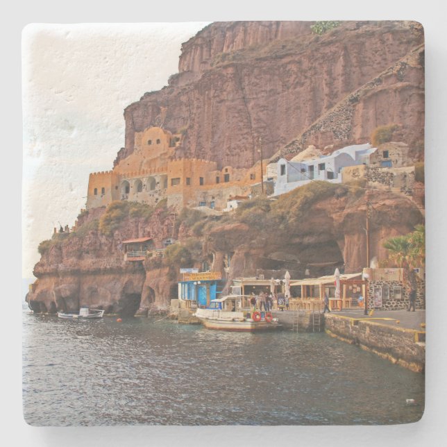 ön Santorini, Greklands kusten-Underlägg Stenunderlägg (Framsidan)