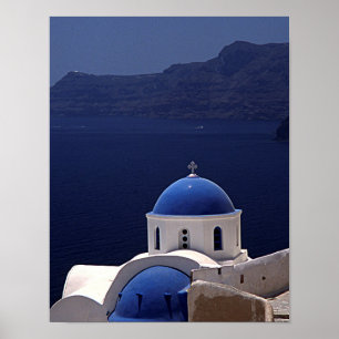 ön Santorini Poster