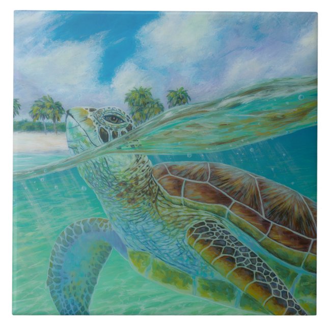 Ön Sur Keramiska plattan Kakelplatta (Framsidan)