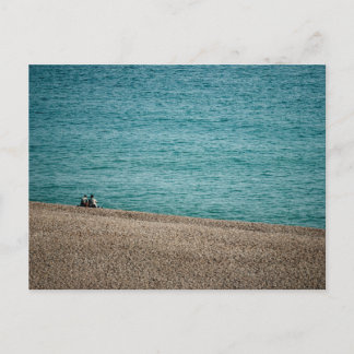 On the beach at Beer Vykort