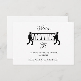 On the Move New Home Announcement Meddelande