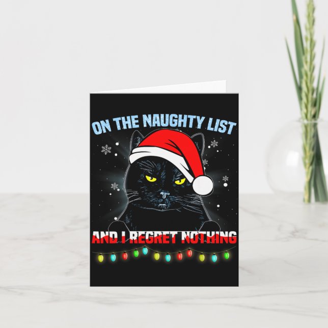 On The Naughty List And I Regret Nothing Cat Chris Kort (Framsida)
