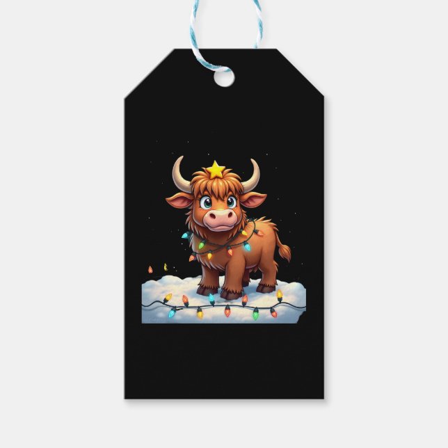 On The Naughty List And Reget Nothing Christmas Hi Presentetikett (Framsidan)