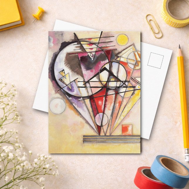 On the Points by Wassily Kandinsky Vykort (Skapare uppladdad)