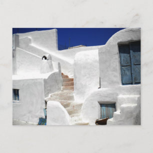 ön Thirasia ovanför Santorini Vykort