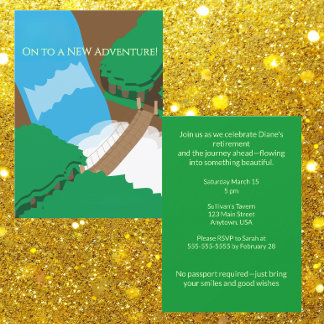 On to a New Adventure Inbjudningar