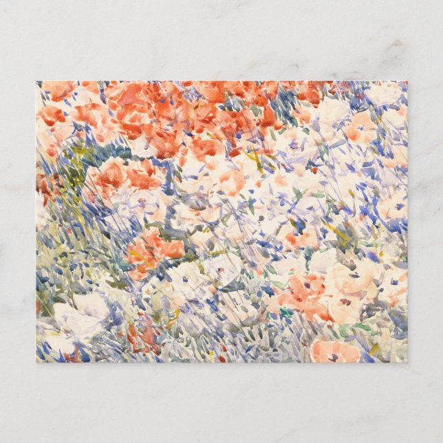 Ön Trädgård av Childe Hassam.  Vykort (Framsida)
