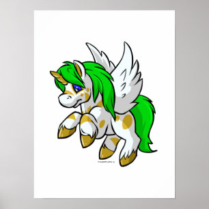 Ön Uni som flyger över Mysterön Poster