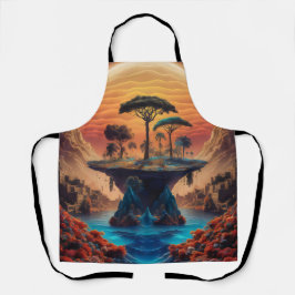 Ön vid solnedgången.