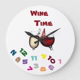 "ON ***VIN TIME***" MED DENNA COOLA-KLOCK STOR KLOCKA