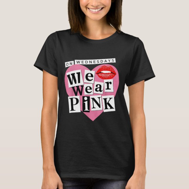 On Wednesday We Wear Nk Funny Valentine  T Shirt (Framsida)
