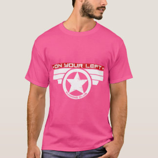 On Your Left Running Club Hybrid Inverterad rolig T Shirt