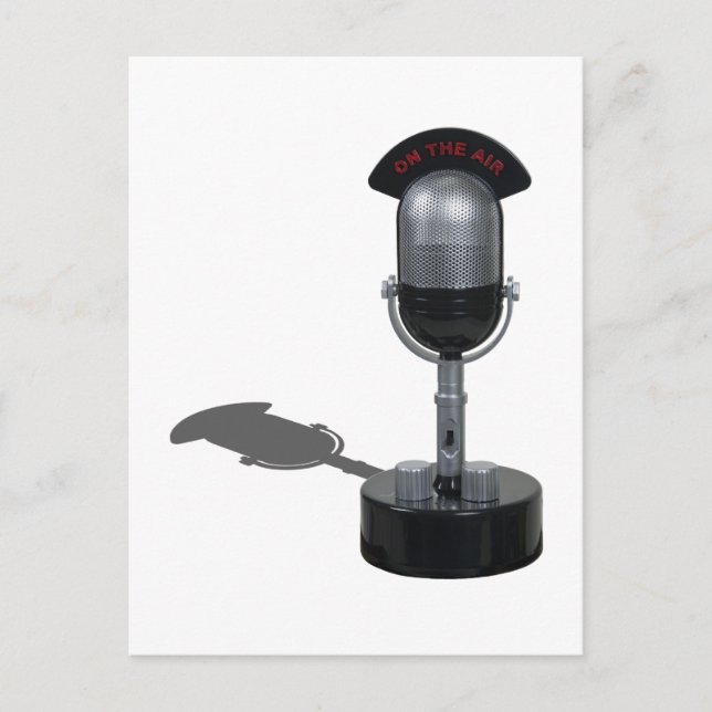 OnAirPillMicrophone042211 Vykort (Framsida)