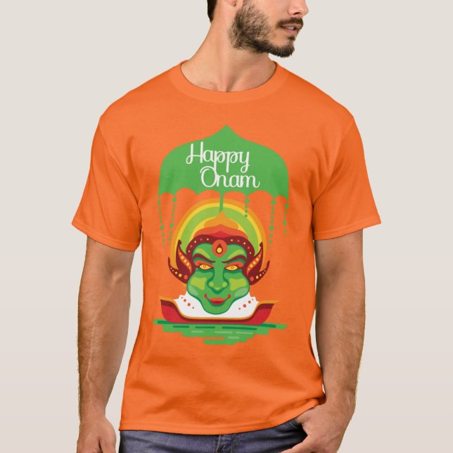 Onam Kathakali Ansikte T Shirt (Framsida)
