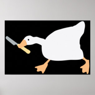 Onamngiven gås med Knivar-hylsa Poster