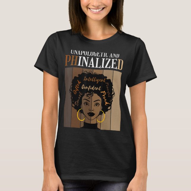 Onapologetisk och finaliserad doktorander Student T Shirt (Framsida)