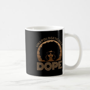 Onapologetiskt Drug Melanin Afro Queen Black Hans Kaffemugg