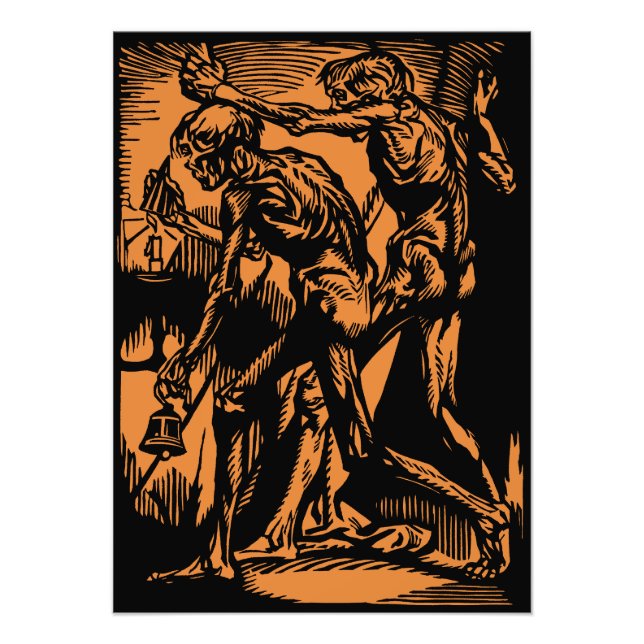 Onärliggande ohyggligheter efter döda gruvarbetare fototryck (Framsidan)