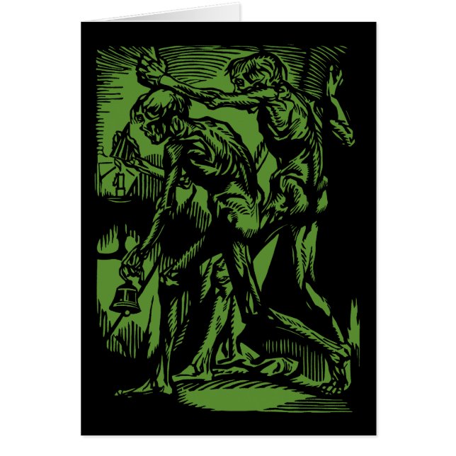 Onärliggande ohyggligheter efter döda gruvarbetare hälsningskort (Framsidan)