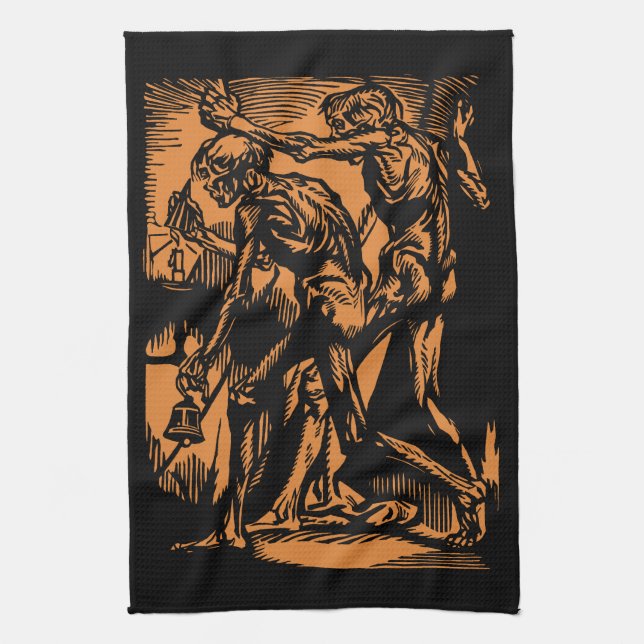 Onärliggande ohyggligheter efter döda gruvarbetare kökshandduk (Vertikal)