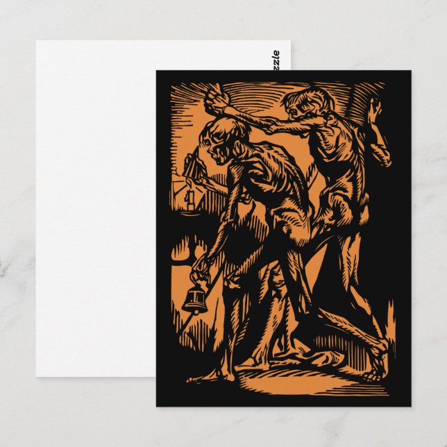 Onärliggande ohyggligheter efter döda gruvarbetare vykort (Fram/baksida)