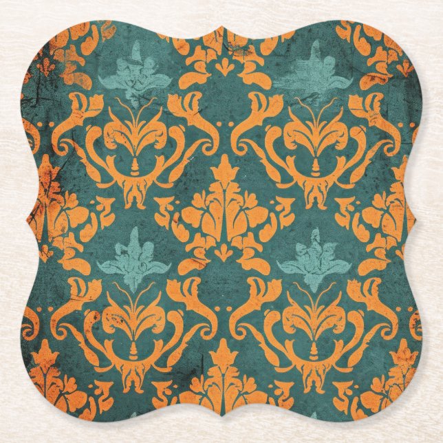 Onate-damask Underlägg Papper (Framsida)