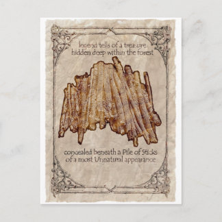 Onaturlig cirkel av vykort för fästingar