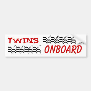 ONBOARD twillingar Bildekal