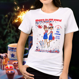 Once a Lifetime US 250-årsjubileum Glädje Vit T Shirt