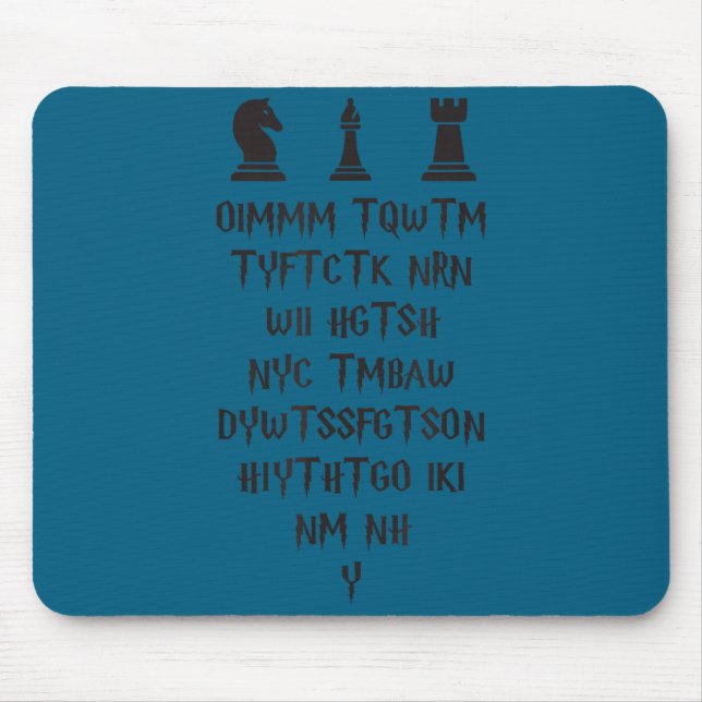 Once I Make My Move Acronym Wizard Chess Funny Des Musmatta (Framsidan)